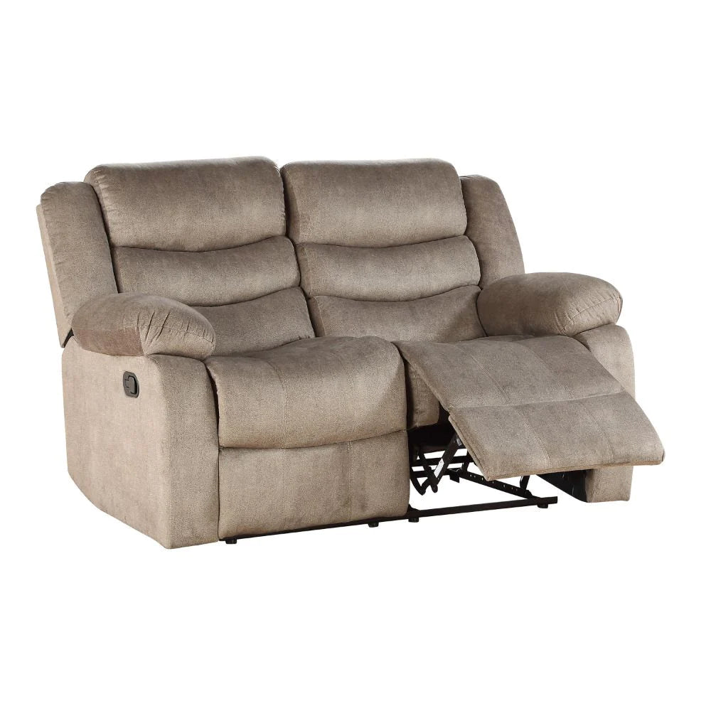 ACME Angelina Lexicon Bastrop Fabric Double Glider Reclining Loveseat with Console