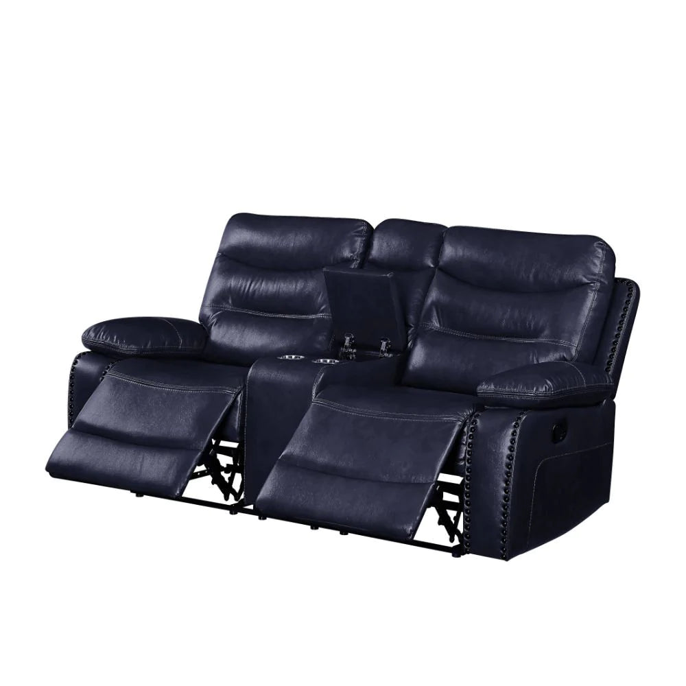 ACME Aashi 78" Loveseat with Motion, Pillow Armrest and Cup Holders