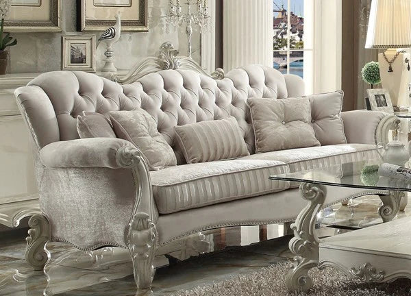 Acme Versailles 93" Sofa with Wingback Style