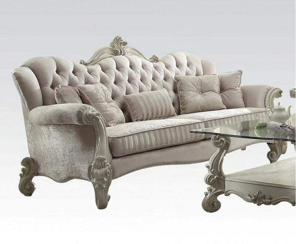 Acme Versailles 93" Sofa with Wingback Style