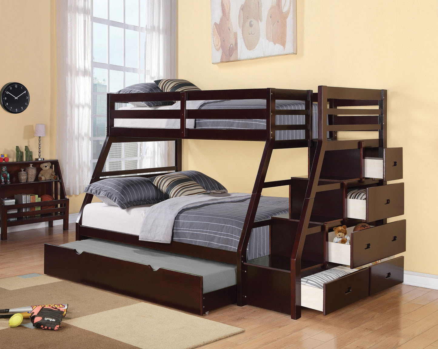 Acme Jason Espresso Bunk Bed (Twin/Full)