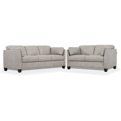 ACME Matias Wooden Frame Loveseat in Dusty Leather