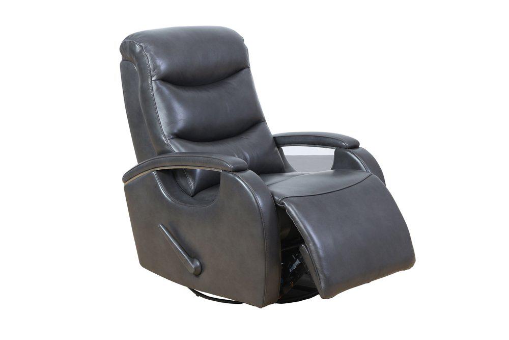 BarcaLounger Fallon Swivel Glider Recliner in Gray 8-3338