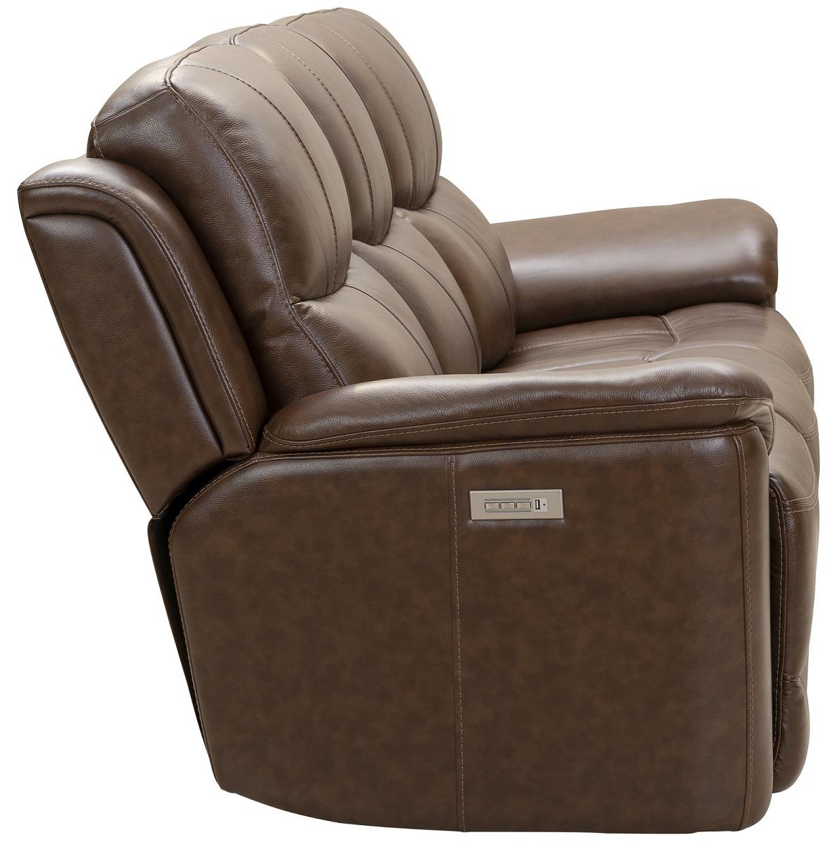 BarcaLounger Kaden Reclining Sofa w/ Power Headrest in Jarod-Brown