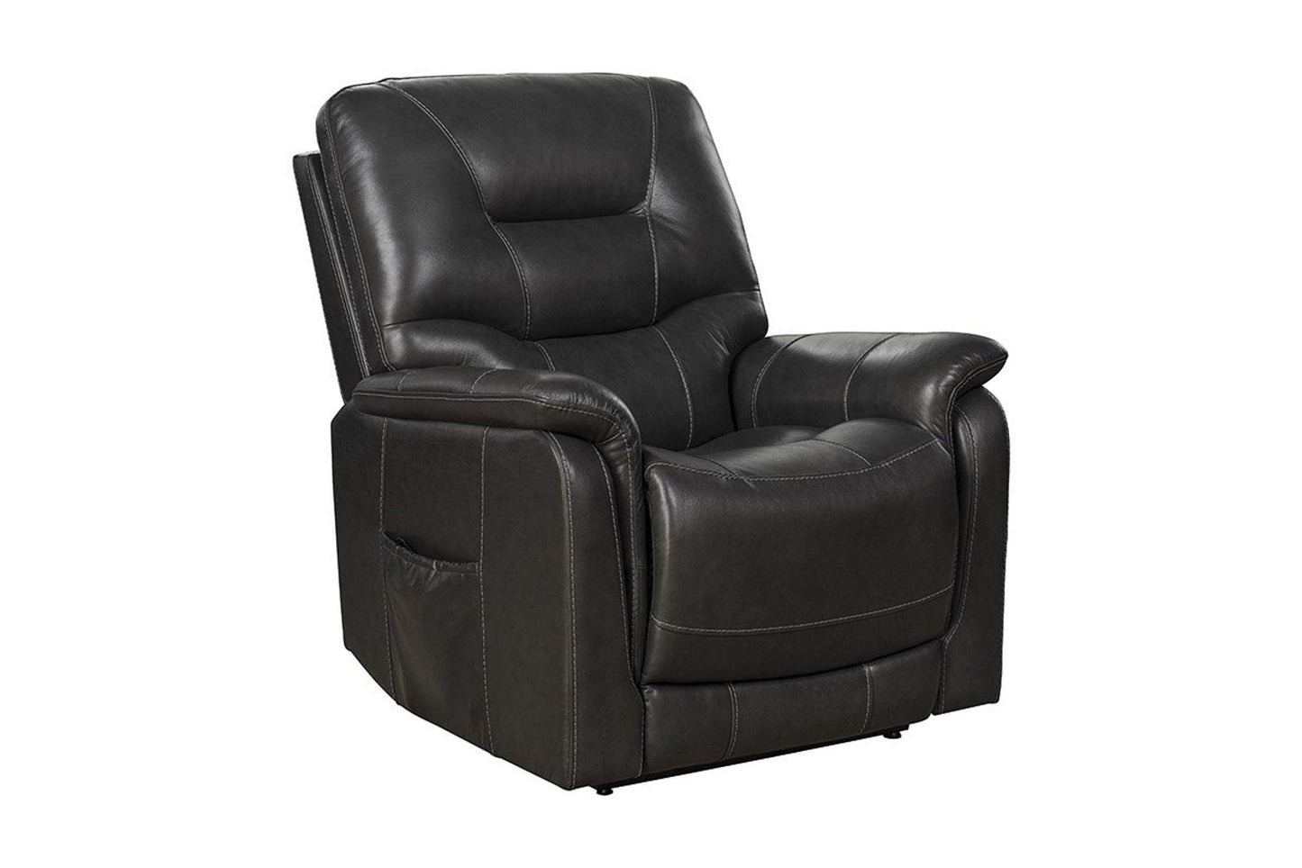 BarcaLounger Lorence Lift Chair Recliner with Power Head Rest in Venzia Grey