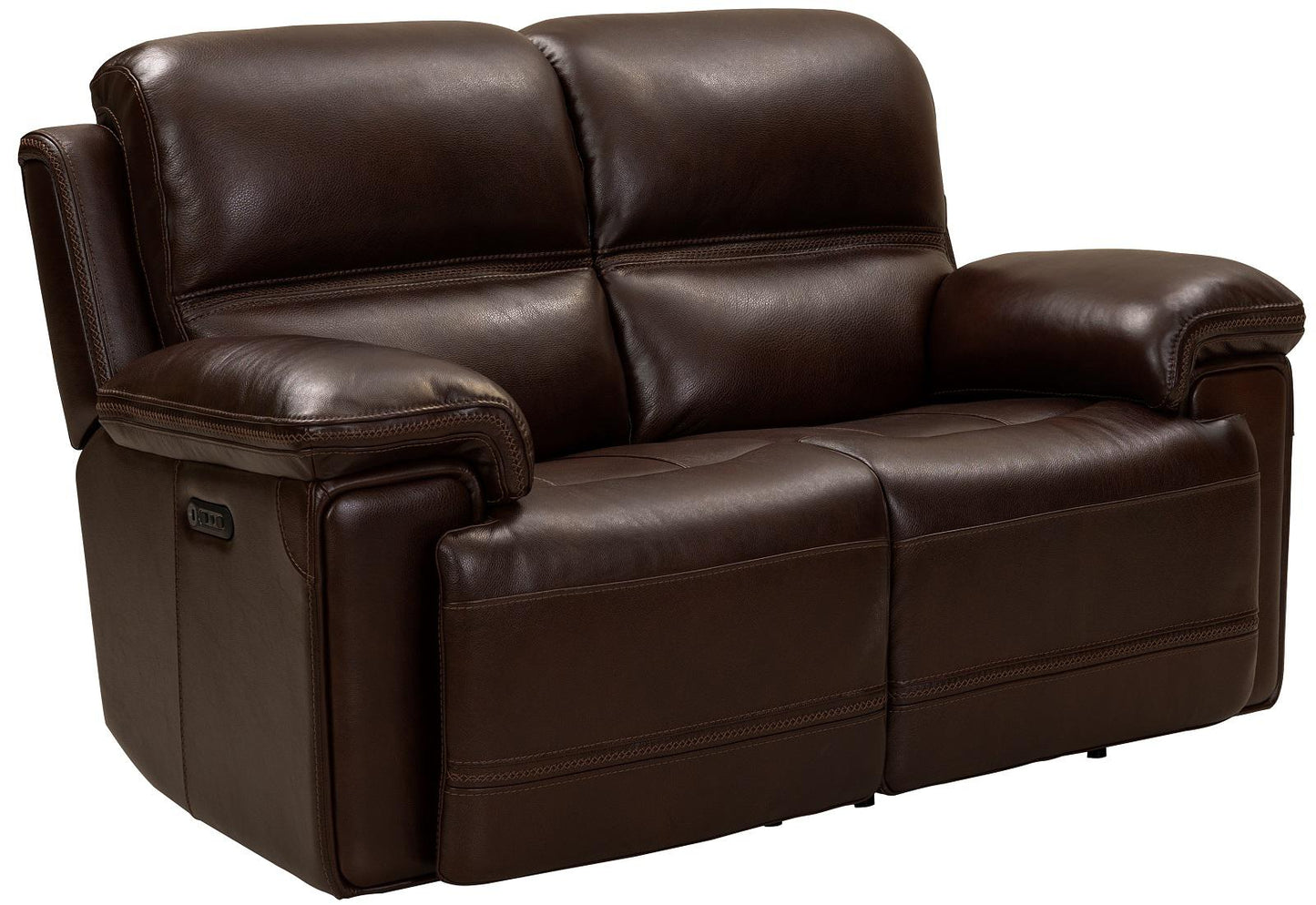 BarcaLounger Sedrick Reclining Loveseat w/ Power Headrest in El Paso-walnut