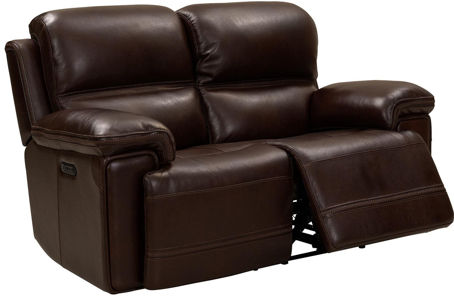 BarcaLounger Sedrick Reclining Loveseat w/ Power Headrest in El Paso-walnut