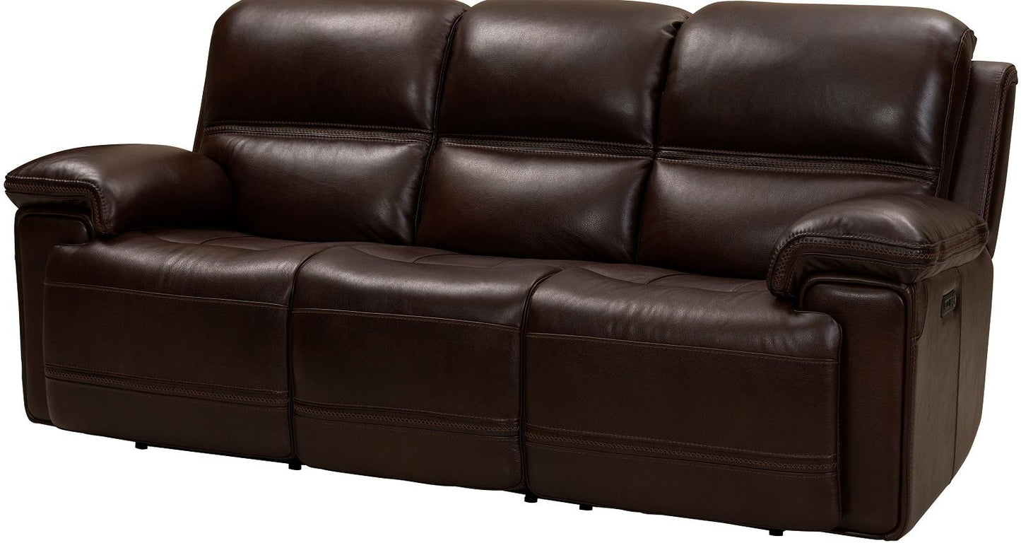 BarcaLounger Sedrick Reclining Sofa w/ Power Headrest in El Paso-walnut