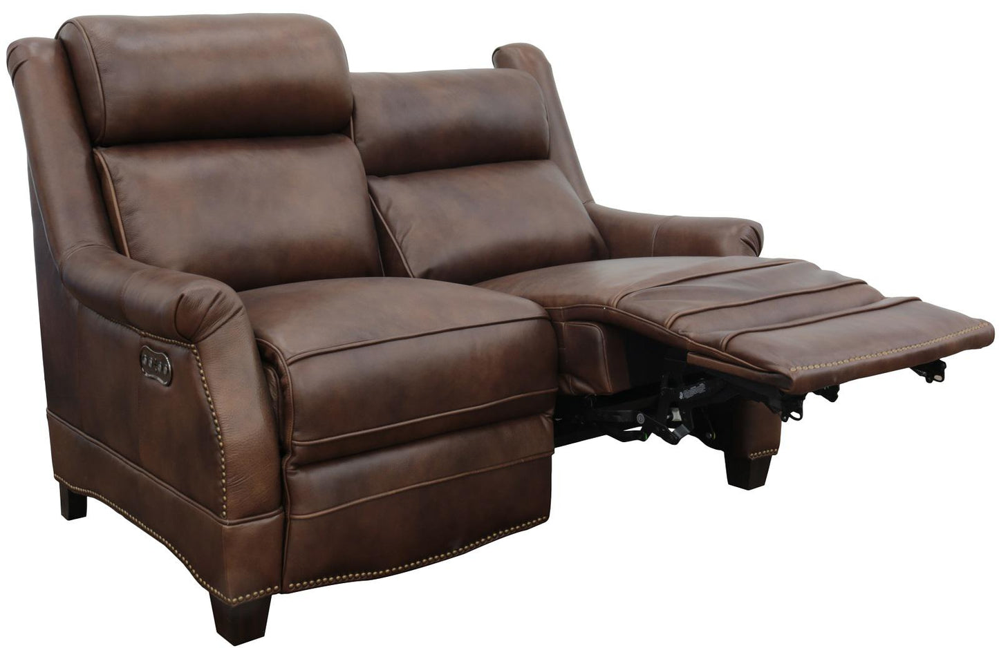 BarcaLounger Warrendale Power Reclining Sofa w/Power Head Rests in Worthington-cognac