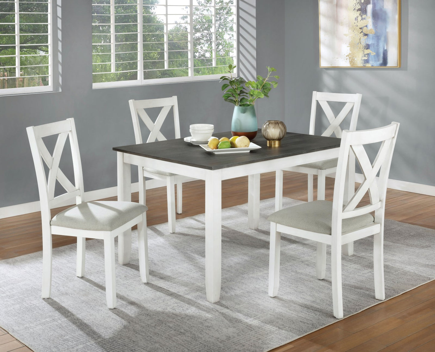 Furniture of America ANYA 5 Pc. Dining Table Set