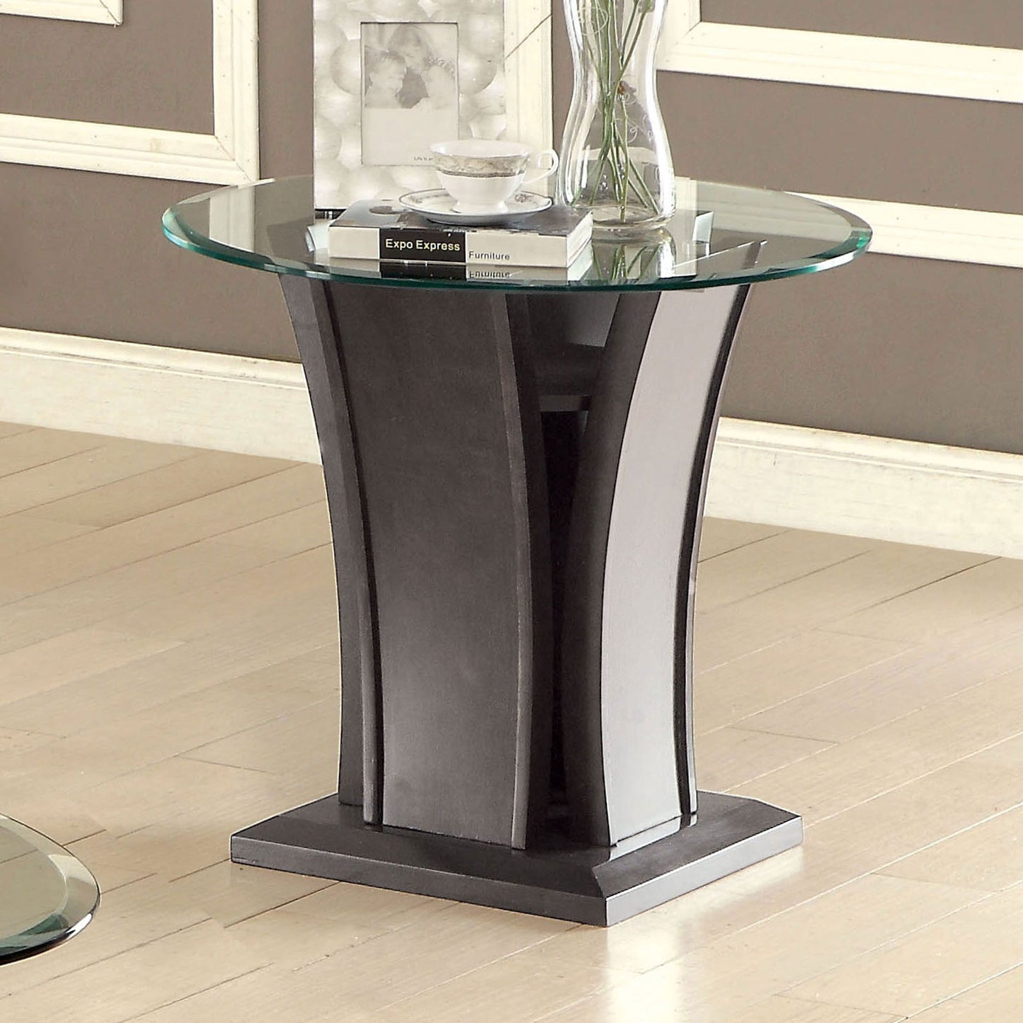 Furniture of America MANHATTAN IV Gray End Table, Gray