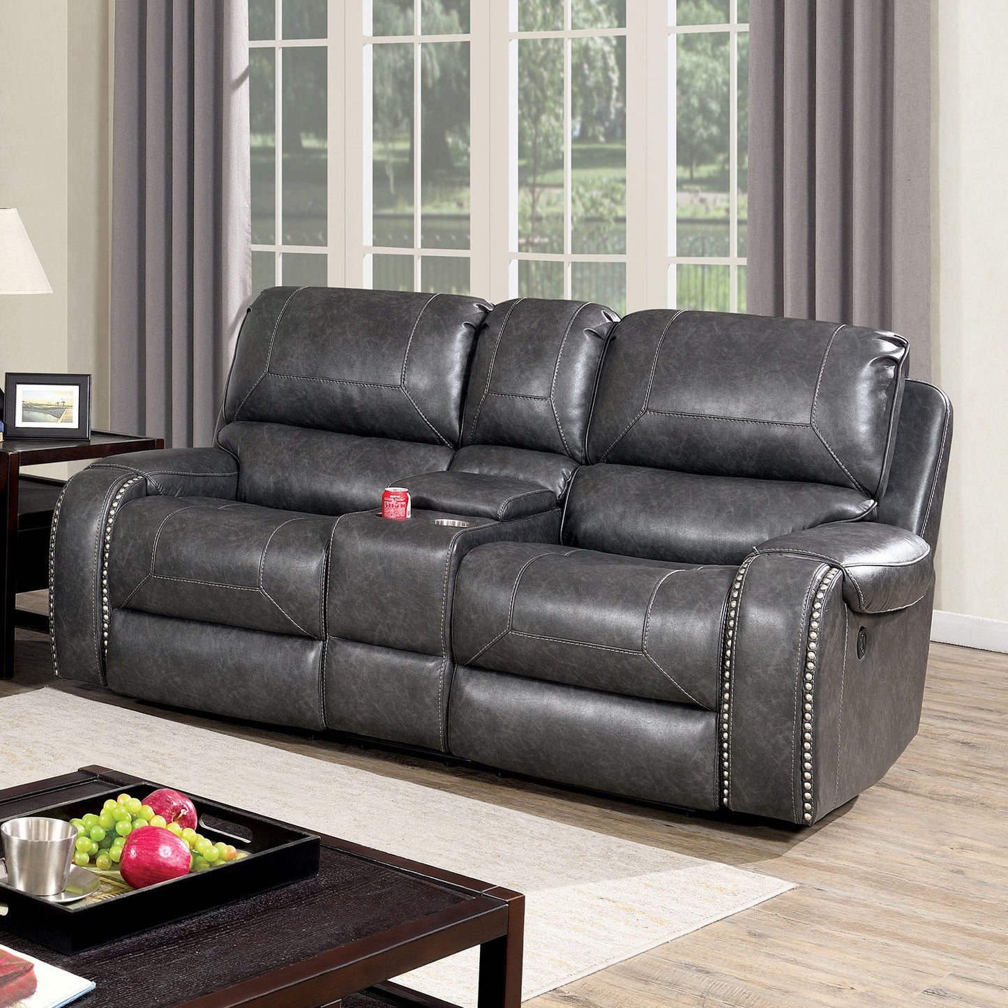 Furniture of America WALTER Power Loveseat