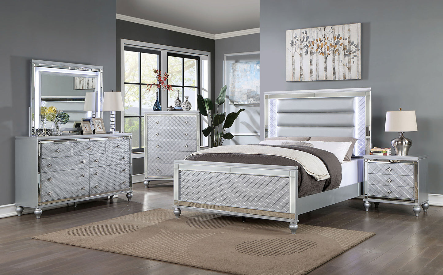 Furniture Of America CALANDRIA 4 Pc. Queen Bedroom Set