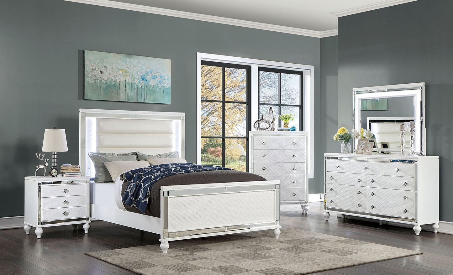 Furniture Of America CALANDRIA 4 Pc. Queen Bedroom Set