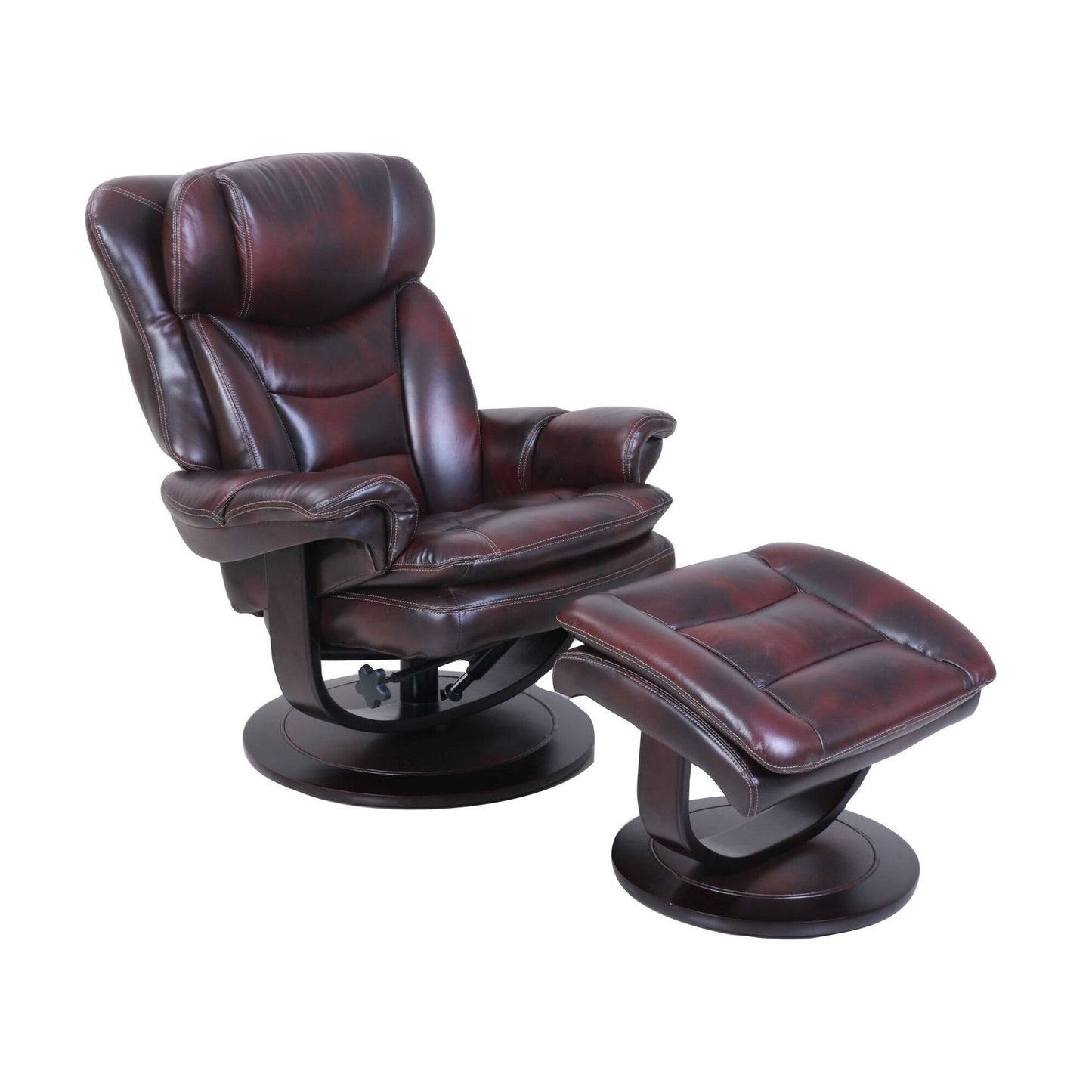 Barcalounger Roscoe Swivel Pedestal Recliner W/ Ottoman