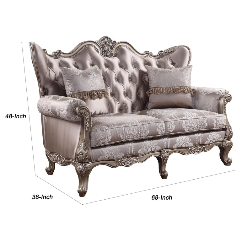 ACME Jayceon Loveseat Fabric & Champagne