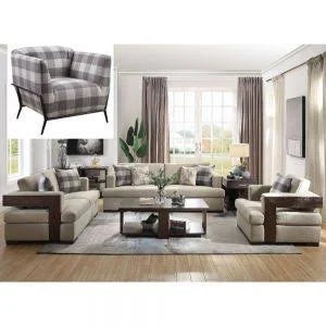 ACME Niamey Loveseat w/2 Pillows