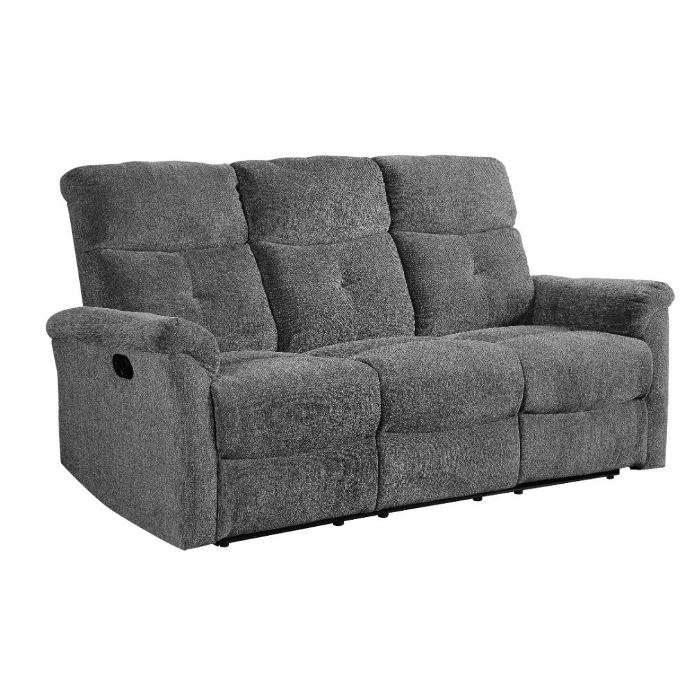 ACME Treyton Motion Sofa in Gray Chenille