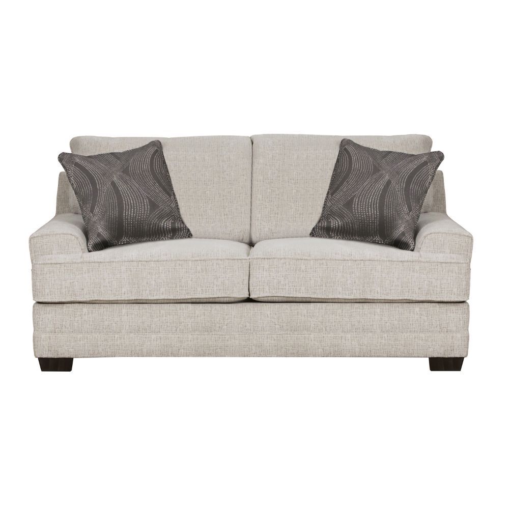 ACME FURNITURE Avedia Modern Beige/Gray Chenille Loveseat