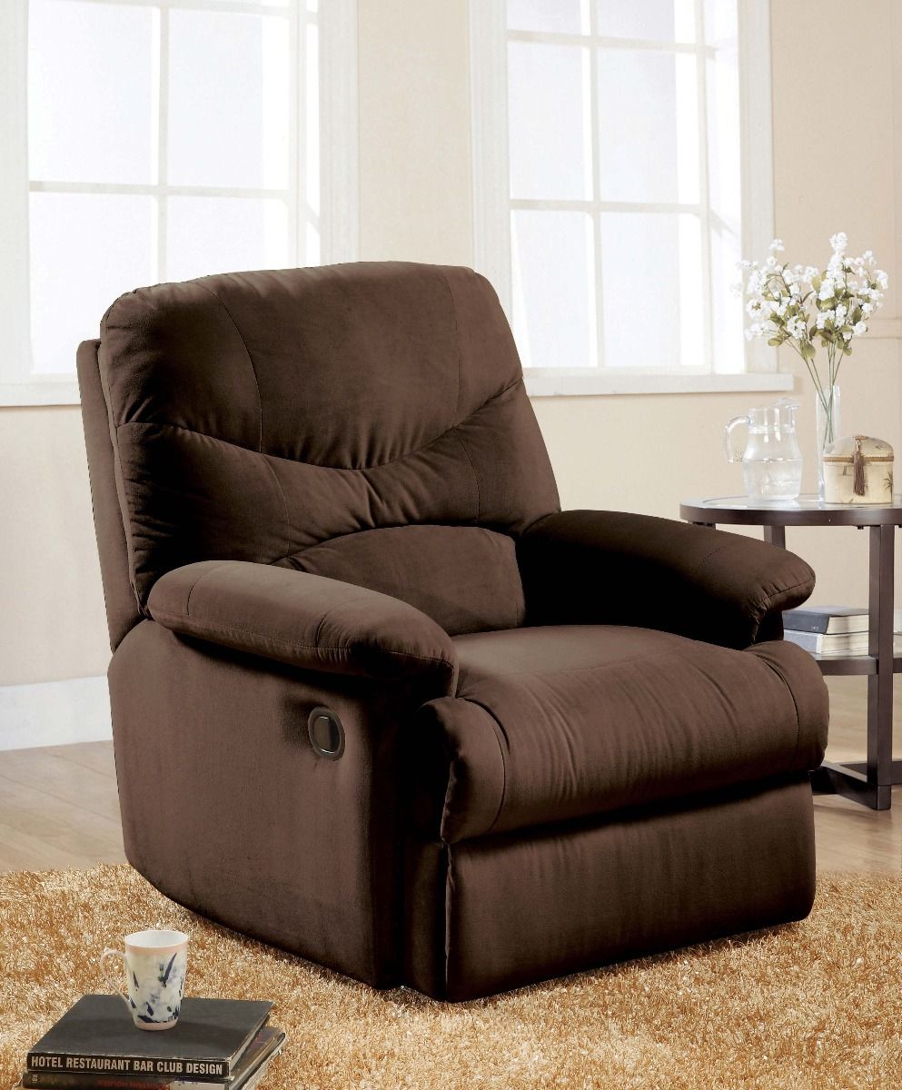 ACME Arcadia Recliner Chocolate Microfiber