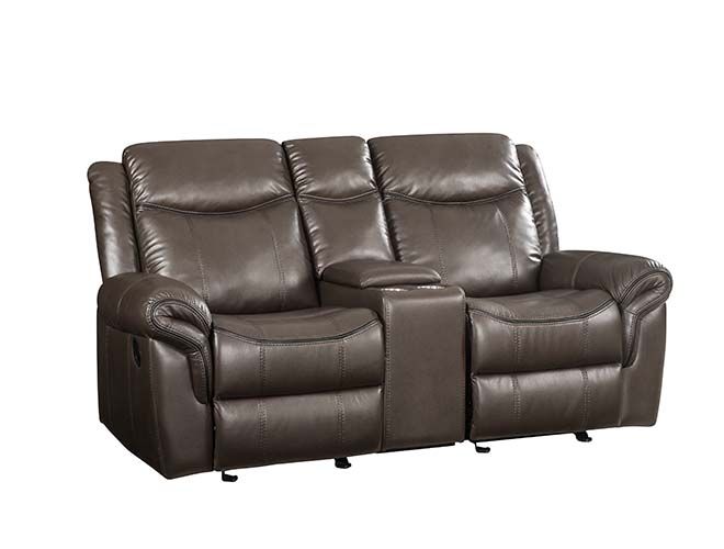 ACME Lydia Loveseat Brown Leather Aire