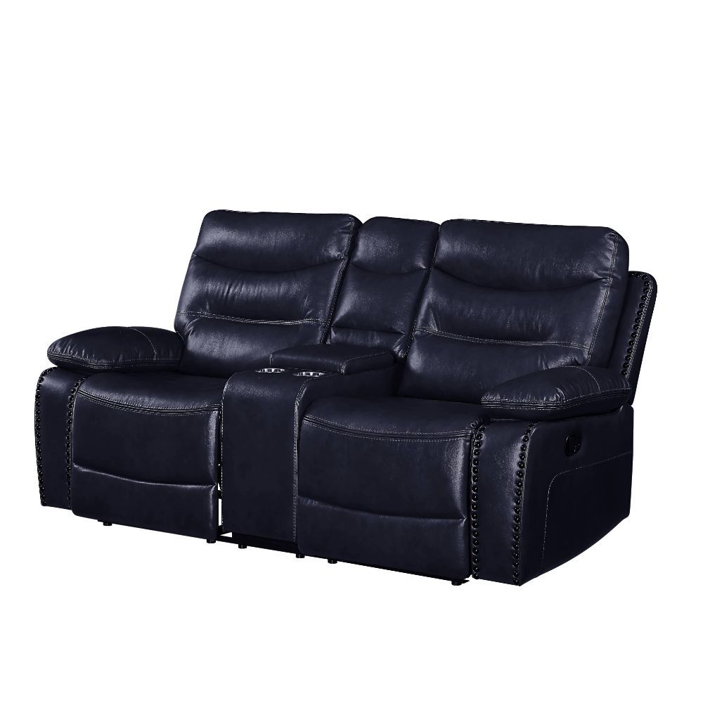 ACME Aashi Loveseat w/Console Leather-Gel Match