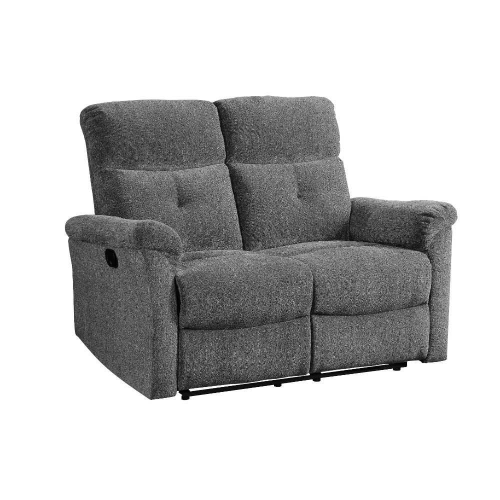 ACME Treyton Loveseat Gray Chenille