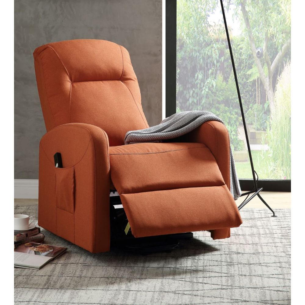 ACME Kasia Recliner Orange Linen