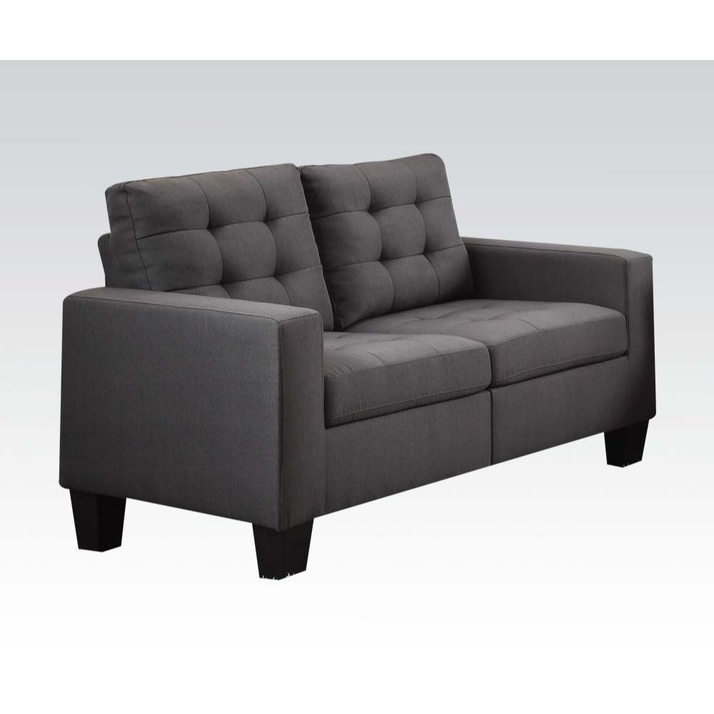 ACME Earsom Loveseat Gray Linen