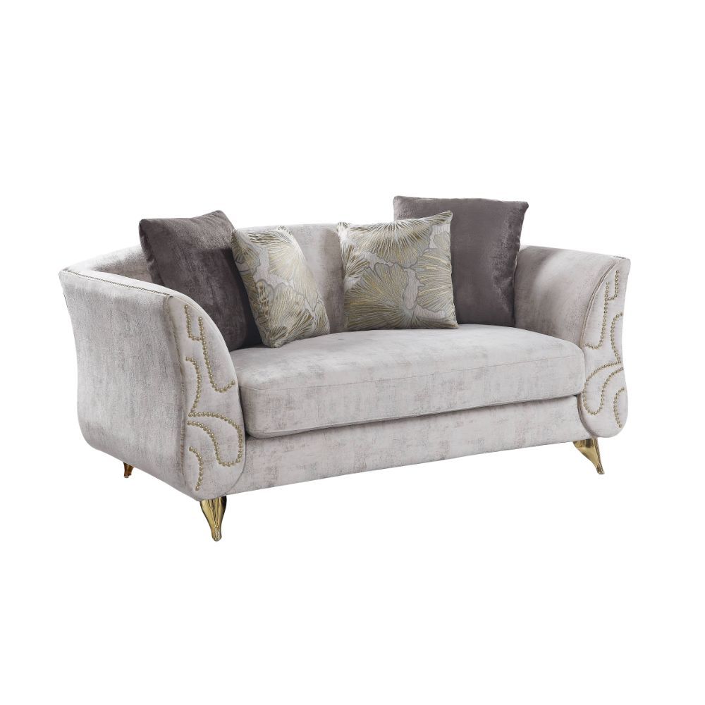 ACME Wilder Loveseat Beige Fabric