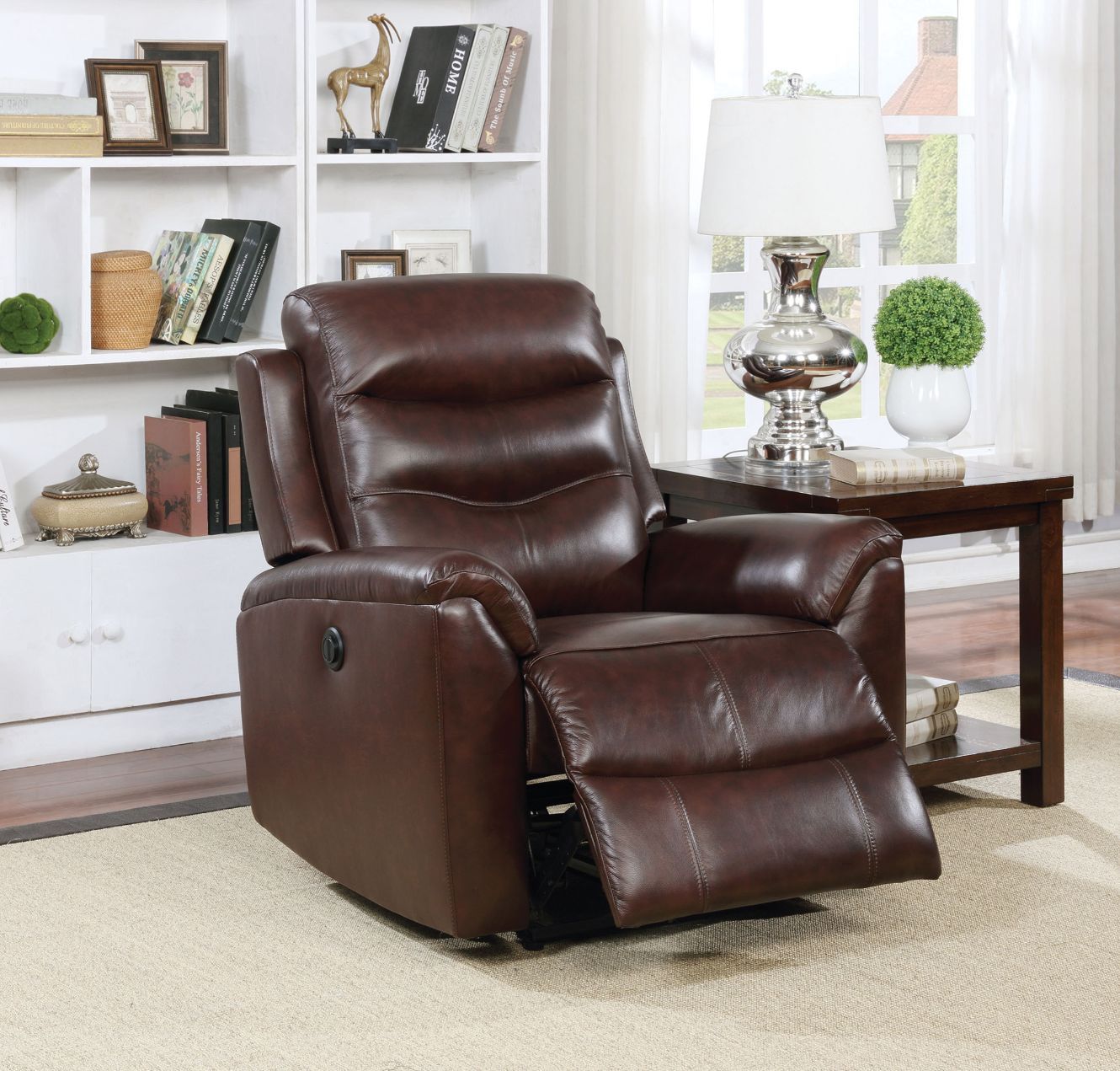 ACME Ava Recliner Brown Top Grain Leather