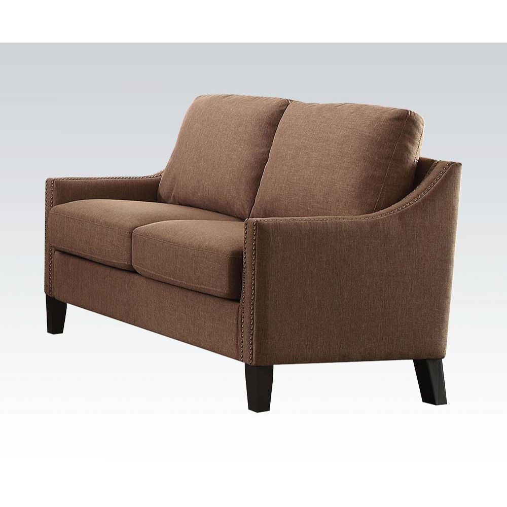 ACME Zapata Loveseat Brown Linen