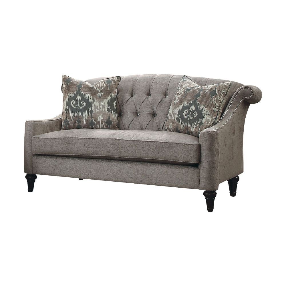 ACME Colten Loveseat Gray Fabric