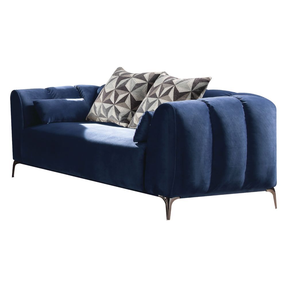 ACME Hellebore Loveseat Blue Velvet