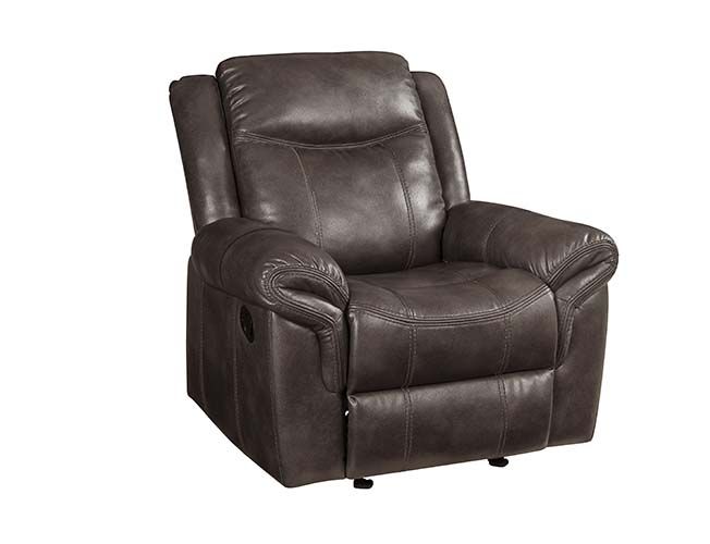 ACME Lydia Glider Recliner Brown Leather Aire