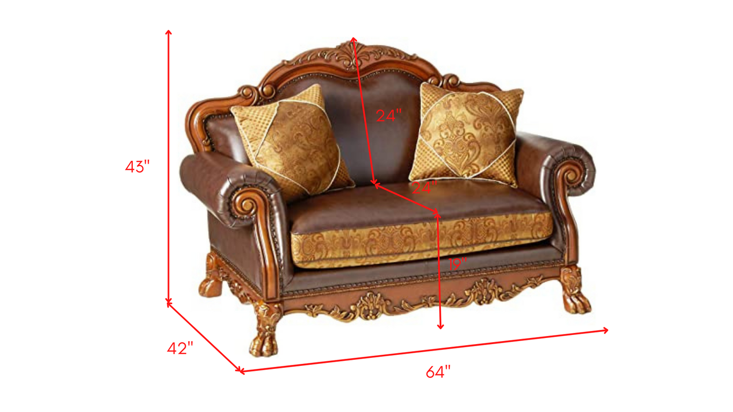 Acme Dresden 67" Loveseat with Removable Seat Cushions