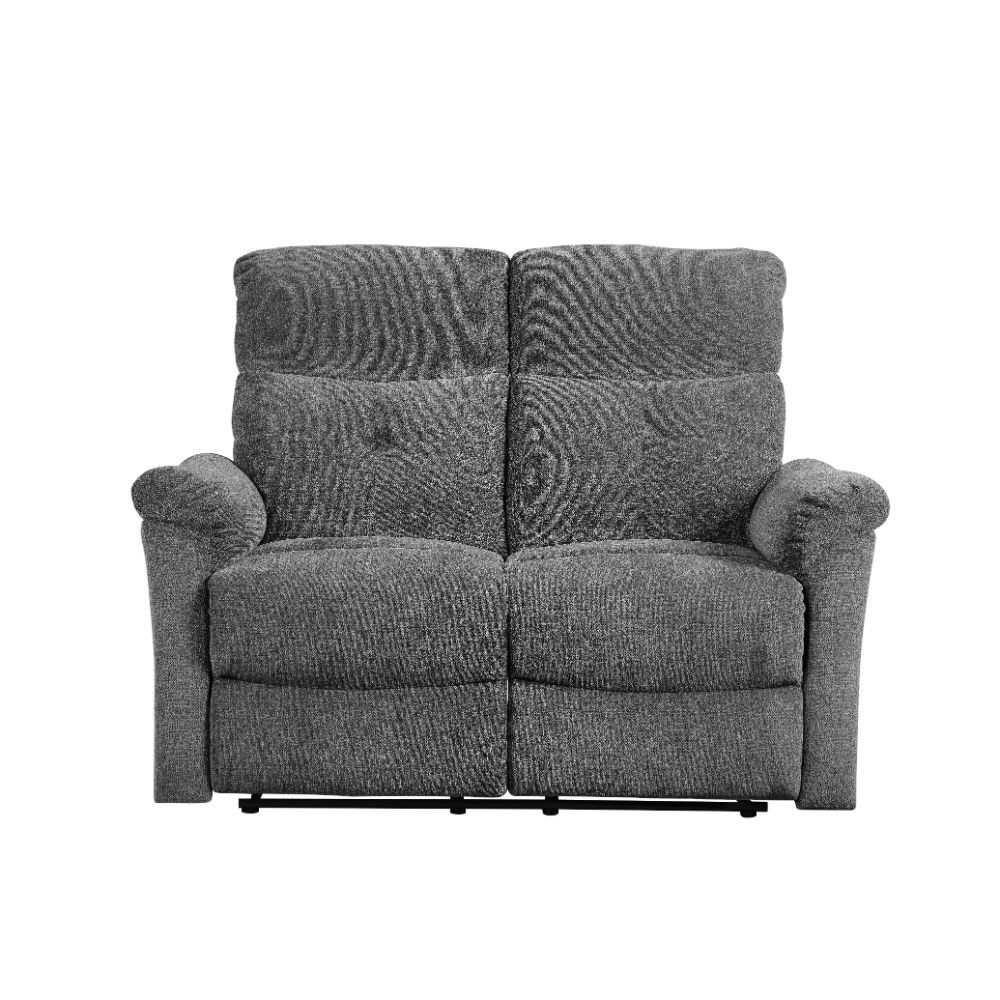 ACME Treyton Loveseat Gray Chenille