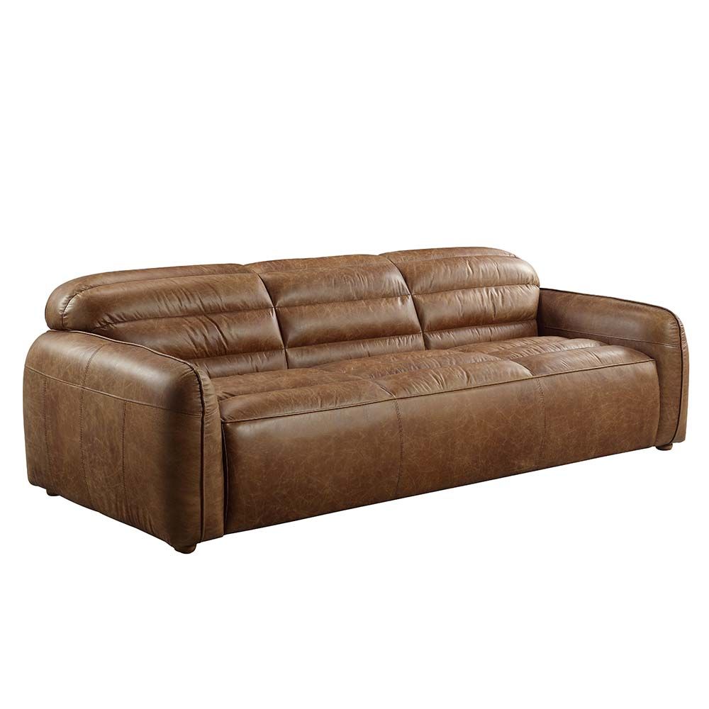 ACME Rafer Sofa Cocoa Top Grain Leather