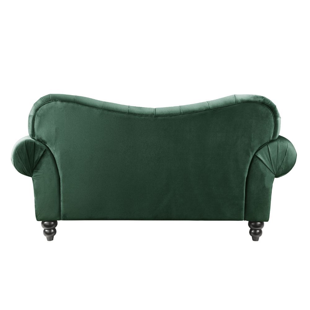 ACME Iberis Loveseat in Green Velvet