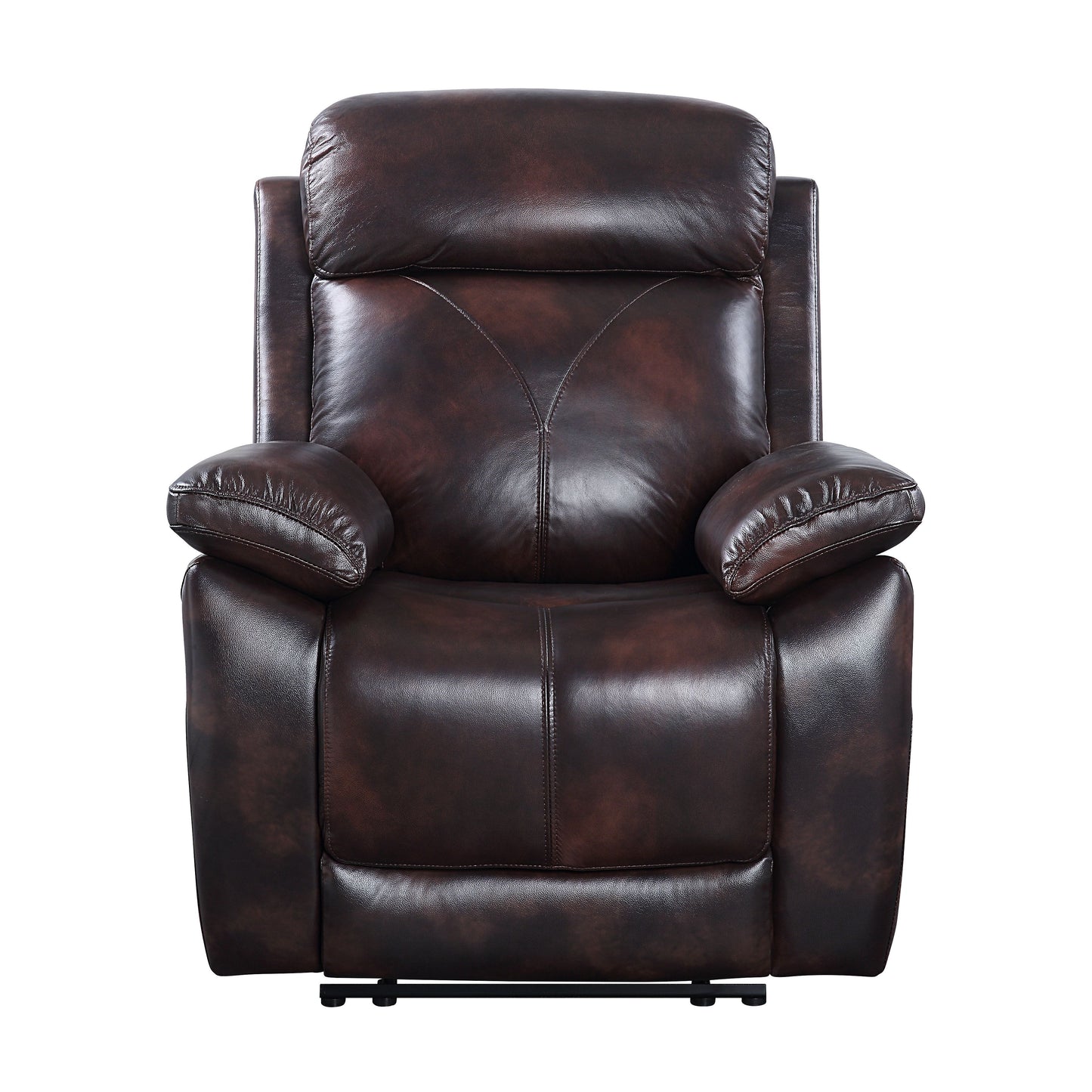 ACME Perfiel Recliner 2 Tone Dark Brown Top Grain Leather