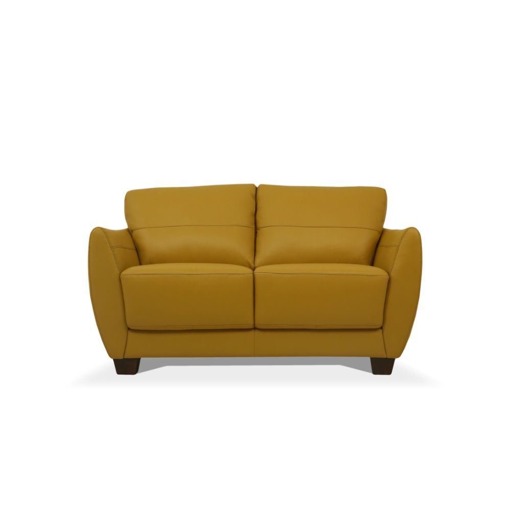 ACME Valeria Loveseat Mustard Leather