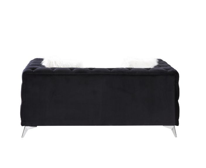 ACME Phifina Loveseat Black Velvet