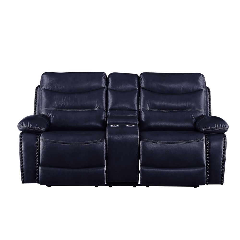 ACME Aashi Loveseat w/Console Leather-Gel Match