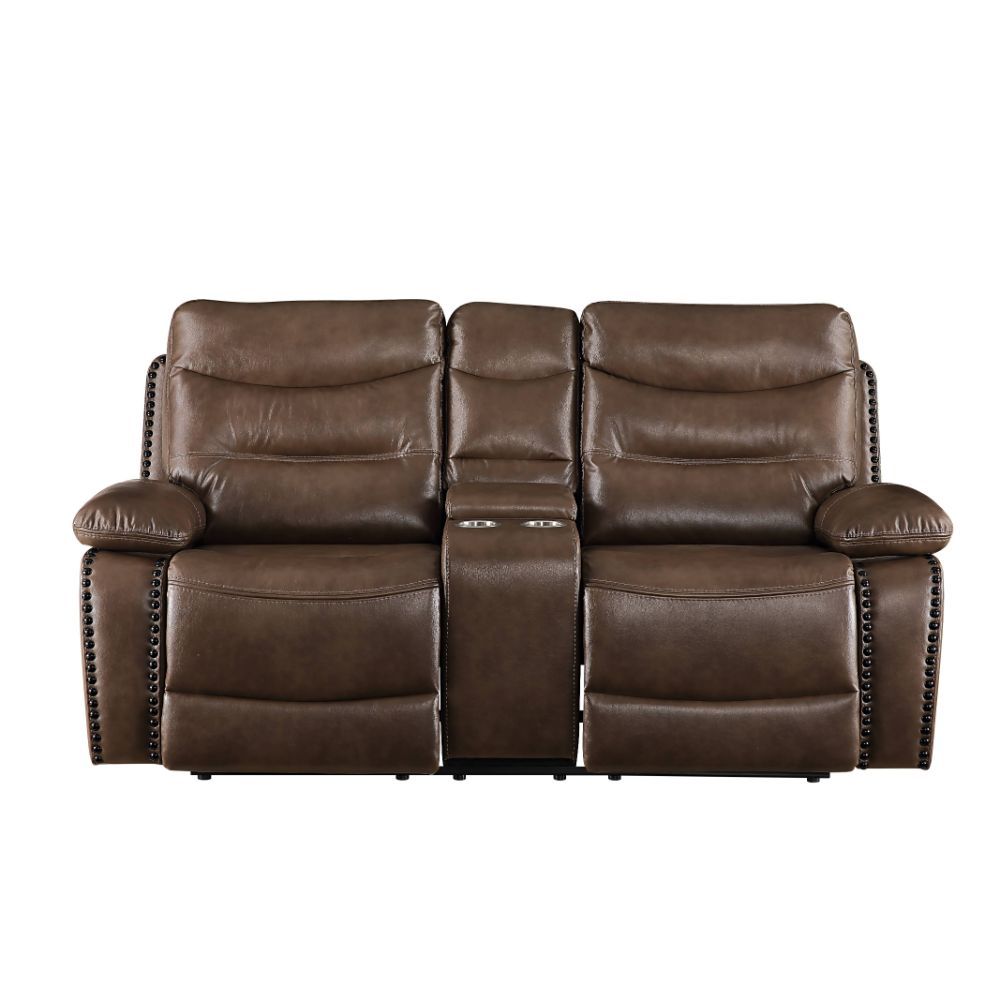 ACME Aashi 78" Loveseat with Motion, Pillow Armrest and Cup Holders