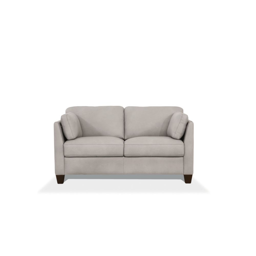 ACME Matias Wooden Frame Loveseat in Dusty Leather