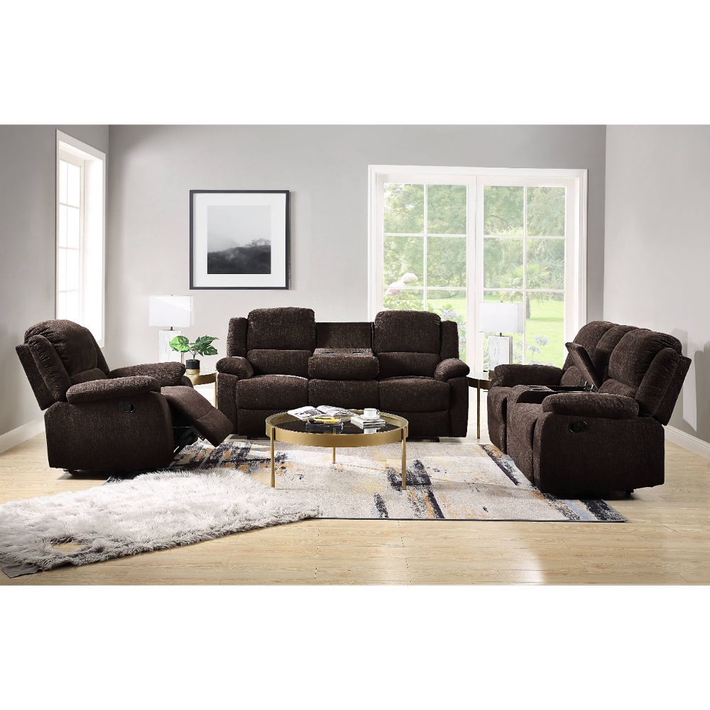 ACME Madden Sofa Motion With Brown Chenille