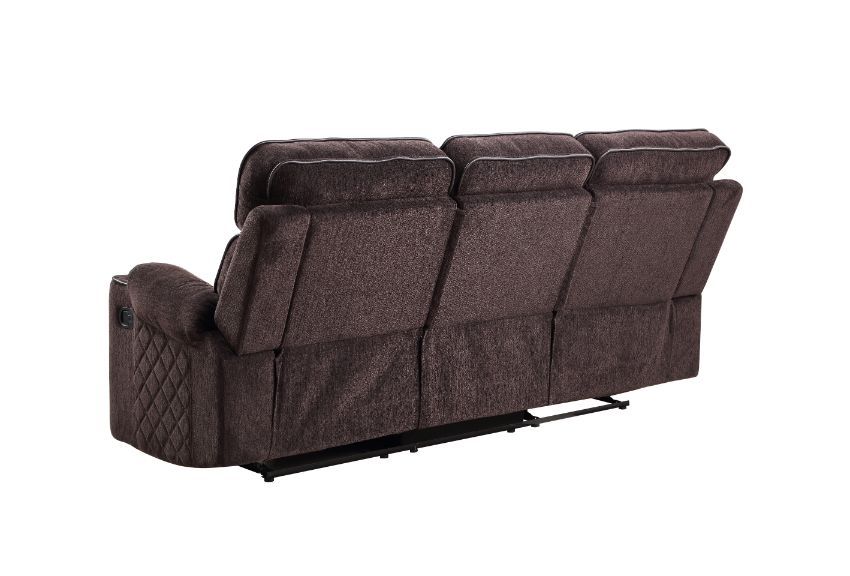 ACME Furniture Aulada Chocolate Motion Sofa