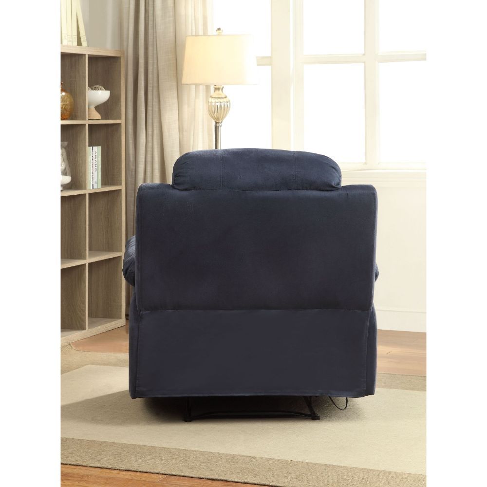 ACME Parklon Recliner Blue Microfiber