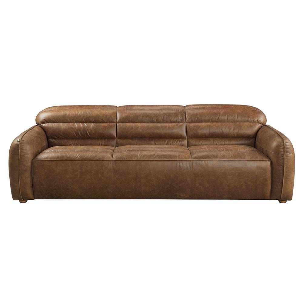 ACME Rafer Sofa Cocoa Top Grain Leather