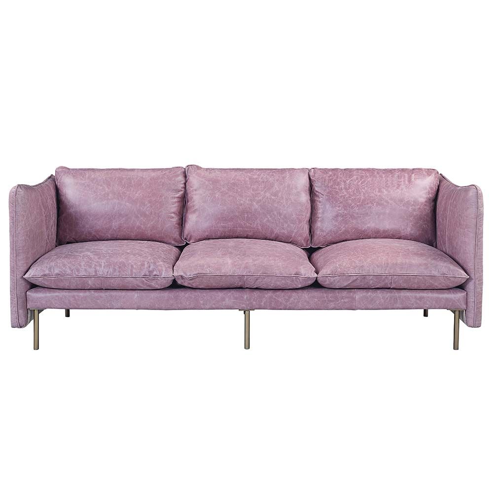 ACME Metis Sofa Wisteria Grain Leather